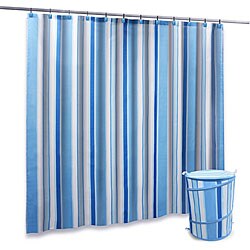 Blue Stripes Shower Set