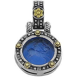 Sterling Silver and Venetian Glass Pendant