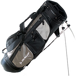 Dunlop Black/ Silver Dual-strap Stand Golf Bag