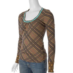 Scrapbook Long-sleeve Waffle Knit Top