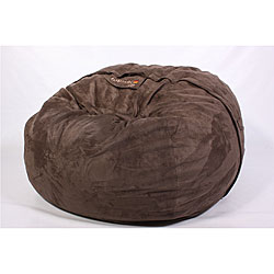 LoveSac 6-foot Plush Suede Lounge Chair Brown