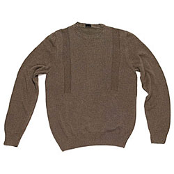 Hickey Men's Brown Functional Crew Sweater
