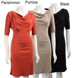 LinQ Women's 1/2-sleeve Empire Waist Dress