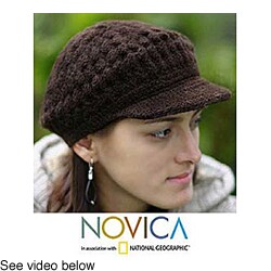 Wool 'Chocolate Cap' Alpaca Hat (Peru)
