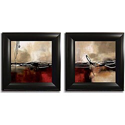 Maitland 'Symphony in Red I and II'  Framed Set