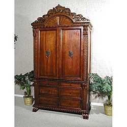 Regal Solid Cherry Wardrobe or TV Armoire 