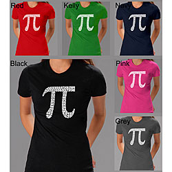 Los Angeles Pop Art Women's 'Pi' T-shirt