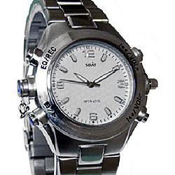 SDAT MW510-watch-2G-White MP3 FM Dial Quartz Watch