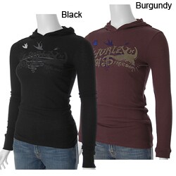 Hurley Juniors Long-sleeve Waffle Knit Hoodie