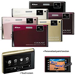 Nikon Cool Pix S60 Touch Screen Camera 