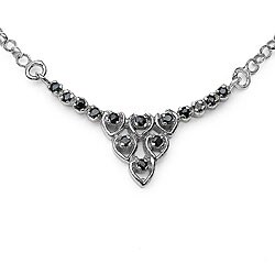 Sterling Silver Genuine Sapphire Necklace