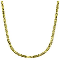 14k Yellow Gold 20-inch Byzantine Necklace