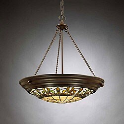 Tiffany-style Inverted Pendant Light