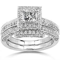 14k Gold 1 1/4ct TDW Diamond Bridal Ring Set (H-I, I1-I2)