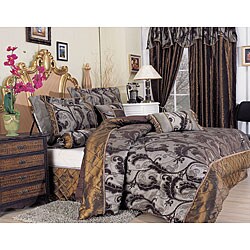 Scott 7-piece Chenille Patchwork Comforter Set