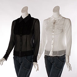 Kaelyn Max Women's Tuxedo Blouse