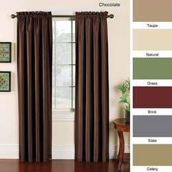 Faux Silk Emerson Curtain Panel Pair