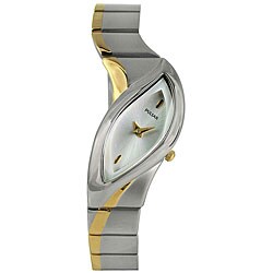 Pulsar Women's Dress White Dial Two-tone Bracelet Watch