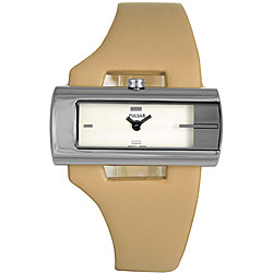Pulsar Women's Cream Dial Tan Leather Strap Watch