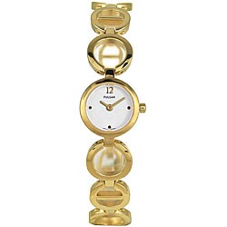 Pulsar Women's Dress White Dial Goldtone Bracelet Watch