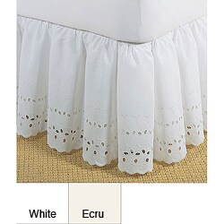 Ruffled Lauren Eyelet 18-inch Bedskirt