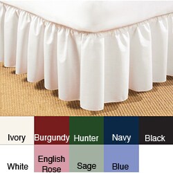 Poplin Ruffled 14-inch Bedskirt