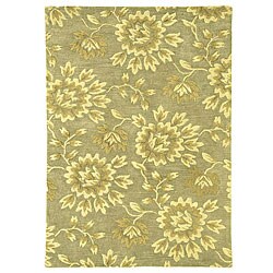 Hand-tufted Khaki Wool Rug (8' x 11')