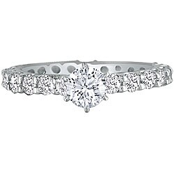 14k White Gold 1 2/5ct TDW Diamond Eternity Ring (G-H, SI2)