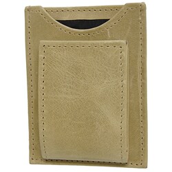 Boston Traveler Genuine Leather Magnetic Money Clip