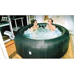 Black 4-person Bubble Spa