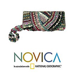 Beaded 'Historic Luxury' Wristlet Handbag (India)