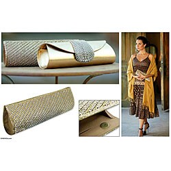 'Golden Stars Align' Beaded Handbag (India)