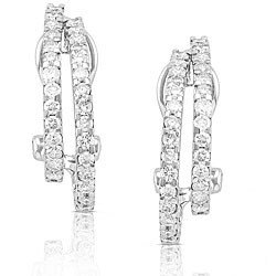 14k White Gold 7/8ct TDW Diamond Earrings (H-I/SI1-SI2)