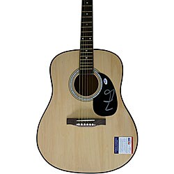 Miley Cyrus Autographed Acoustic Guitar