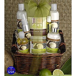 Frutesca Coconut Vanilla 8-piece Exotic Spa Basket