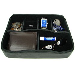 Leather Dresser Caddy and Organizer Valet (Set of 3)
