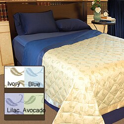 Leaf Vine Print 300 Thread Count Oversized Down Blanket