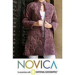 Cotton 'Violet Promise' Women's Jacket (India)