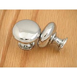 Polished Chrome Round Cabinet Hardware Knob