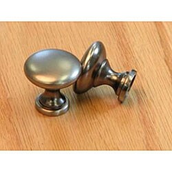 Weathered Nickel Round Cabinet Hardware Knob