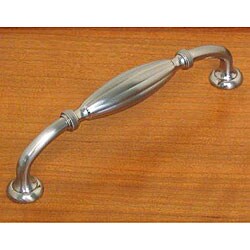 Satin Nickel Country French Cabinet Drawer Pull 
