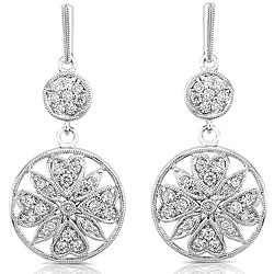 18k Gold 1/2ct TDW Round Diamond Earrings (H-I, SI)