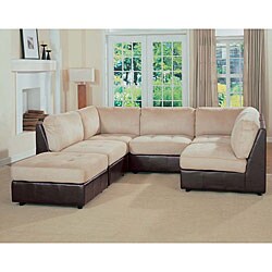 Spring Valley Microfiber Sectional and Ottoman