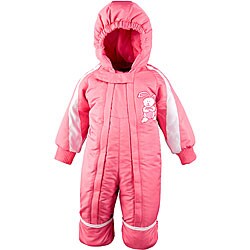 Toddler Girl's 12-month One-piece Pink Snowsuit