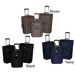 Verucci Crown 3-piece Expandable Luggage Set