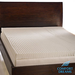 Comfort Dreams Ventilated 4-inch Memory Foam Mattress Topper