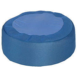 Blue Nylon and Mesh Medium-sized Bean Bag Chair