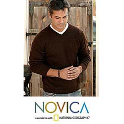 Alpaca Wool 'Woodlands' Sweater (Peru)