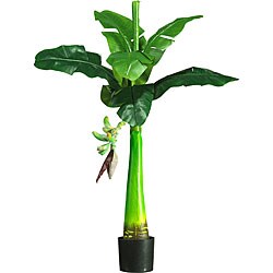Miniature 3-foot Silk Banana Tree