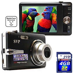 SVP Xthinn-8363-B 4GB 8MP CCD Slim Digital Camera